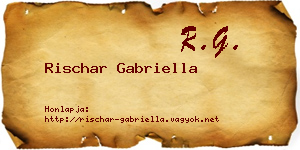 Rischar Gabriella névjegykártya