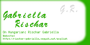 gabriella rischar business card